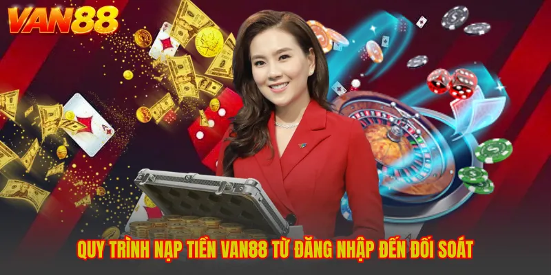 Quy trình nạp tiền VAN88 từ đăng nhập đến đối soát